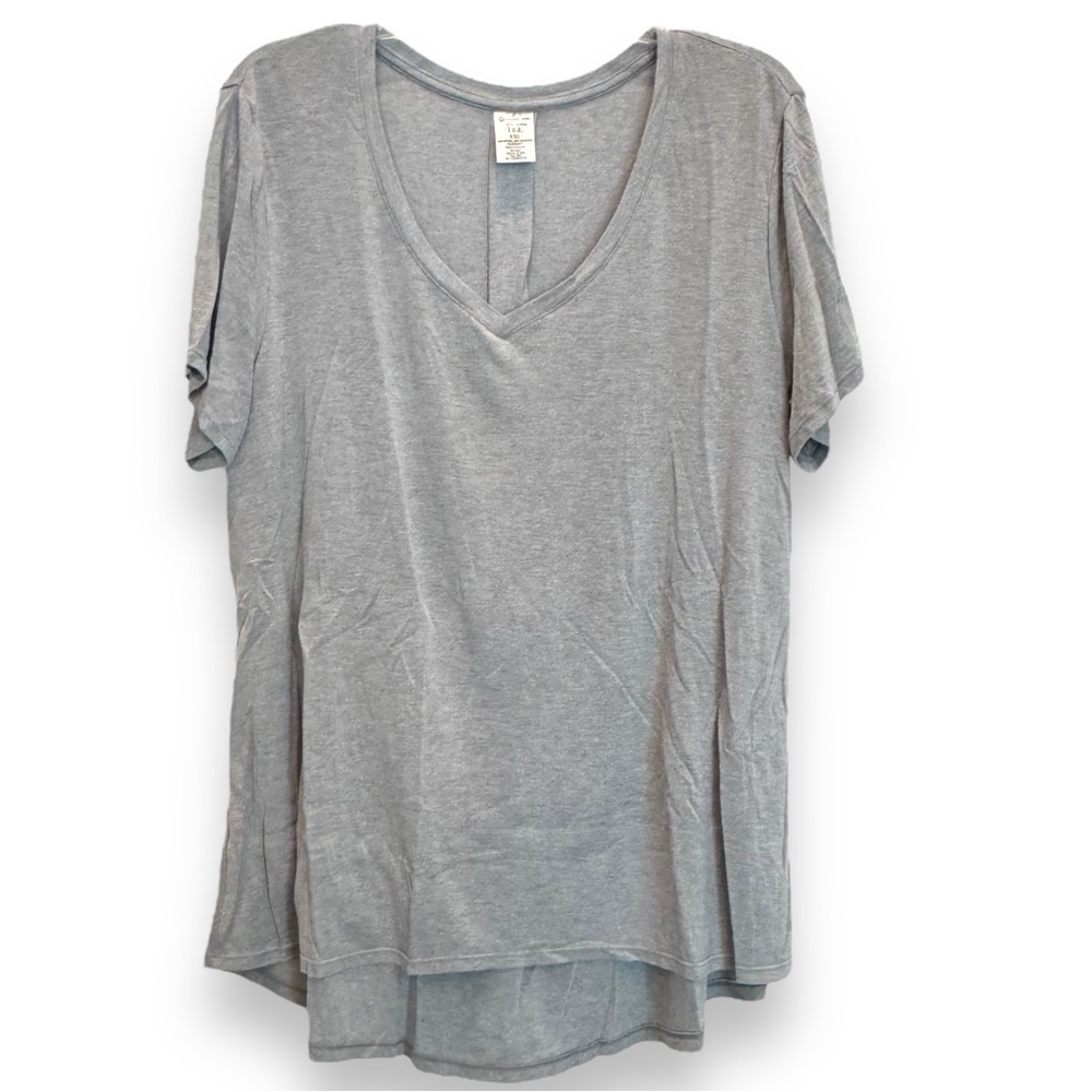 Members Mark Favorite Everyday Tee Gray S/S V-neck Shirt Top Size XXL NWOT - Picture 2 of 5